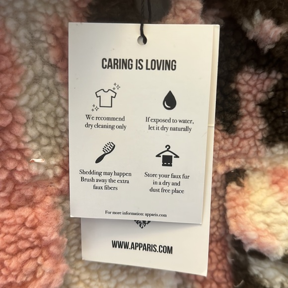 APPARIS women’s Theresa Camo Faux Shearling Jacket Pink - Picture 15 of 16